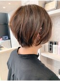 福山市 丸みエアリーショートボブなら人気キャアリー