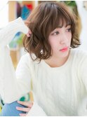 ■抜け感ウェーブ大人ガーリーボブルフ107-4★上尾20代30代40代