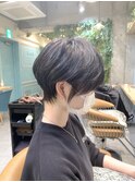 黒髪マッシュショート♪林