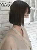 ぱっつんミニボブ/お客様にフィットする長さ、ボリュームに◎