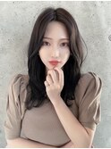 20,30,40代◎大人モテセミロング☆#テラコッタ#くすみブルー