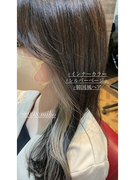 ヴァネッサ VANESSA ミルクティーベージュインナーカラーケアブリーチ×MIHO