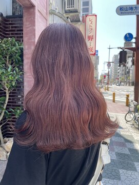 ボアップ 松山店(boappu) #ブリーチ#ピンクベージュ