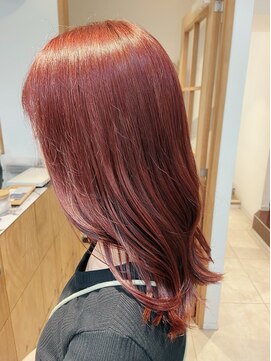 ネオリーブニコ 大井町店(Neolive Nico) ブリーチ無しでつくる赤味ピンク