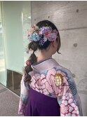 袴の着付け＋アップスタイル