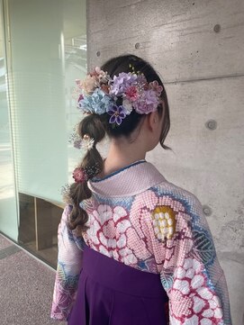 リーフ(Leaf) 袴の着付け+アップスタイル