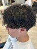 一番人気【メンズパーマ】波巻きパーマ＋カット￥13750学割12650