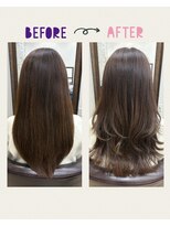 アモ 武蔵小杉(Amo)&nbsp;ロングレイヤー×明るめグレージュ