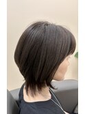 オーガニックカラーで作る透明感アッシュベージュ