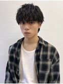 シャドウパーマ/フェザー/スパイキーショート/表参道/men's