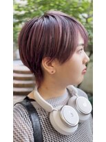 ピークアブー 表参道(PEEK-A-BOO)&nbsp;ショートマッシュピンクヘアローライト