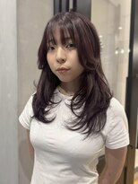 ラヴィズム 長岡店(LUVISM)&nbsp;韓国/顔周りレイヤー/ダブルカラー/ベージュ/前髪新潟長岡宮関