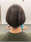 白髪ぼかし ハイライト ショート