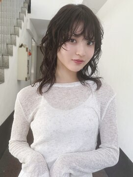 トリッカ 銀座(tricca) ミディアムパーマ/デジキュアパーマ/ブラウン/パーマ