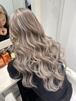 ラピス 池袋(Lapis)&nbsp;パールグレージュハイライト／髪質改善／ブリーチ#ダブルカラー