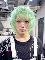 グロウ 渋谷西口(grow) ミントグリーンペールグリーンハイトーンカラーケアブリーチ
