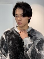 トリッカ シブヤ(TRICCA SHIBUYA)&nbsp;メンズカットパーマニュアンス毛流れセンターパートアップバング