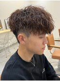 メンズパーマ/ツイストスパイラル/サーフカール/men's/眉毛