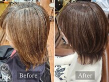 ヘアーブランド リンク トアロード店(HAIR BRAND Link)の雰囲気（白髪がこんなに美しく。Linkの明るい白髪染めで、輝く毎日を。）