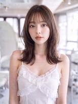 ハバナ 渋谷(HAVANA)&nbsp;韓国ミディアム＊透けバング＊センターパート【ハバナ渋谷】