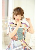 ヘアアレンジ☆編み込み無造作ボブ