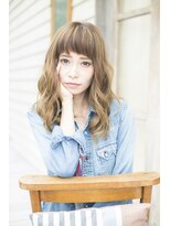 ソフトヘアカッターズ(soft HAIR CUTTERS) 厚めのバングゆるパーマ◎ツヤ髪も♪動きのある軽やかスタイル