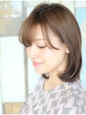 朝のセットが楽ちん♪内巻きフェミニンスタイル