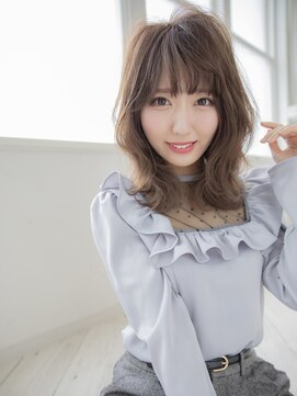 スカイレビュー(SKY Re beau) 【錦糸町】くびれレイヤーエアリーミディ#マロンベージュ