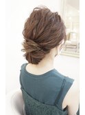 カジュアル まとめ髪 ヘアセット
