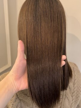 フレーム へアアンドトリートメント 天王寺北口店(FRAME) [FRAME 天王寺北口店] 艶カラー透け感ブラウン