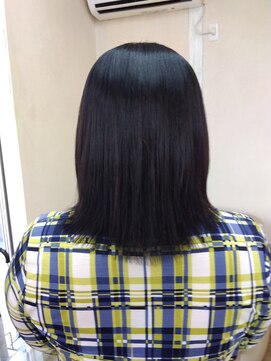 ヘアーステーションタイス カット+縮毛矯正+カラー