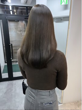 ヌープヘアーアイス(NUUP.hair ici) グレーベージュカラーダークオリーブベージュくすみカラー