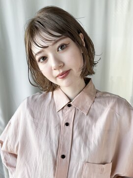 ノラジャーニー(NORA Journey) ミディアム顔周りカット顔周りレイヤーカット前髪カットウルフ