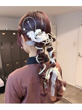スリー(three) 卒業式ヘアセット　ヘアセット　ヘアアレンジ