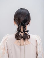 ヘアデザイン ステラ(hair design sTella)&nbsp;★甘くないタイトなツインテールのお呼ばれヘア★
