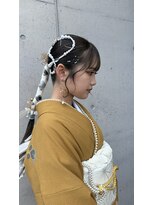 アチーブリス(achieve Liss)&nbsp;成人式前撮りヘアセット編みおろしドレスヘア 結婚式 お呼ばれ