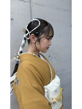 アチーブリス(achieve Liss) 成人式前撮りヘアセット編みおろしドレスヘア 結婚式 お呼ばれ