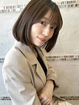 シルクレイ 新宿店(Silk-lei)&nbsp;大人可愛いナチュラルボブ 垢抜け◎ マロンブラウンカラー  新宿