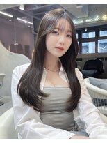 グロー 大宮(GLROW)&nbsp;□ 韓国大宮顔周りレイヤーカット大人可愛いワンホンヘア