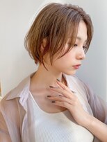 前髪 ネビージュ ボブルフ 黒髪 ワンレン 小顔 "
