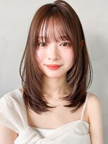 キリ 表参道(kyli)&nbsp;20代30代40代◎ウェーブミディアム美髪斜めバングセミディ