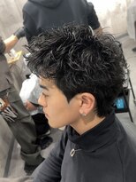 ビカムメンズヘアー 栄店(become men's hair)&nbsp;ピンパーマスパイキーショートアクティブショート短髪ツイスパ
