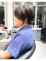 ロンド エメ 柏(Lond aimer) イメチェン×ブリーチなしダブルカラー縮毛矯正前髪ショート[柏]