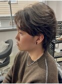 センターパート ニュアンスパーマ/20代30代40代