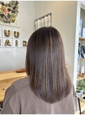 40代50代におすすめ◎白髪も染めつつハイライトでおしゃれに！