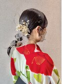 【ポニーテール】成人式/卒業式/結婚式/ヘアセット/アレンジ