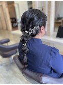 たまねぎヘア風編みおろし