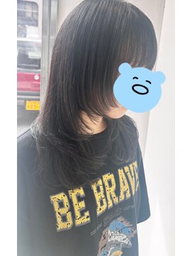 アルファ(Hair Salon alpha) 【大人可愛い×こなれ感】ロング×お顔周りレイヤー