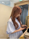 ミディアムヘアイヤリングカラーボブ大人ヘアアレンジミニボブ