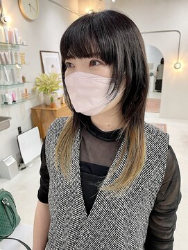 ヘアー アイス カンナ(HAIR ICI Canna) 20代30代大人可愛い透明感バレイヤージュケアブリーチ小顔